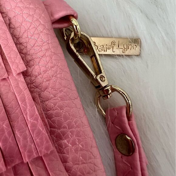 Bari Lynn Pink Fringed Crossbody Bag - Picture 3 of 8
